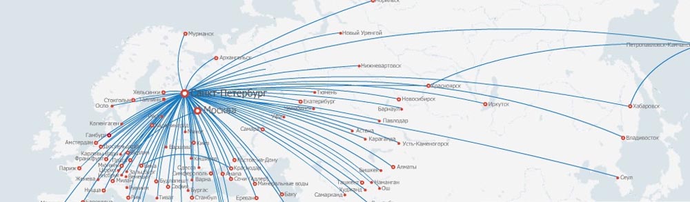 101 карта авиаперелетов
